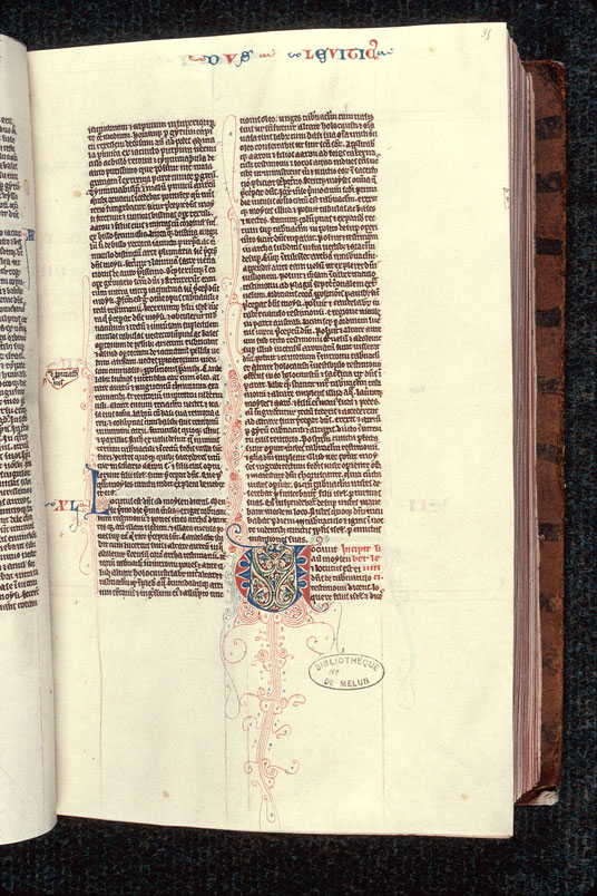 Bible - Initiales filigranées