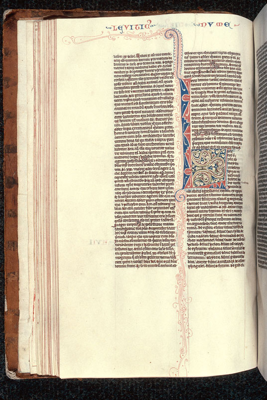 Bible - Initiale filigranée