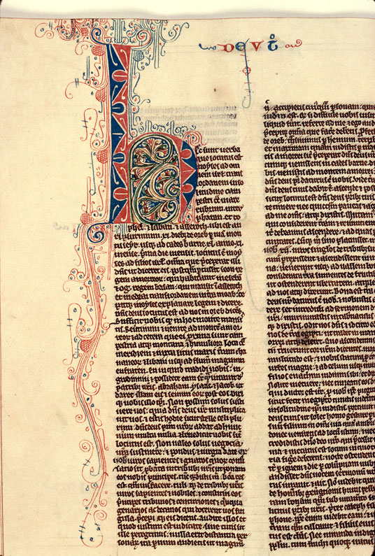 Bible - Initiale filigranée