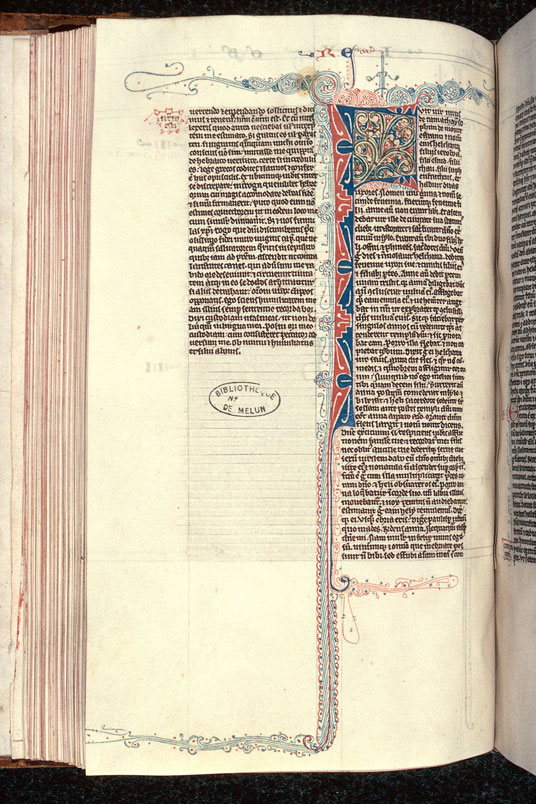 Bible - Initiale filigranée