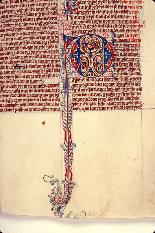 Bible - Initiale filigranée