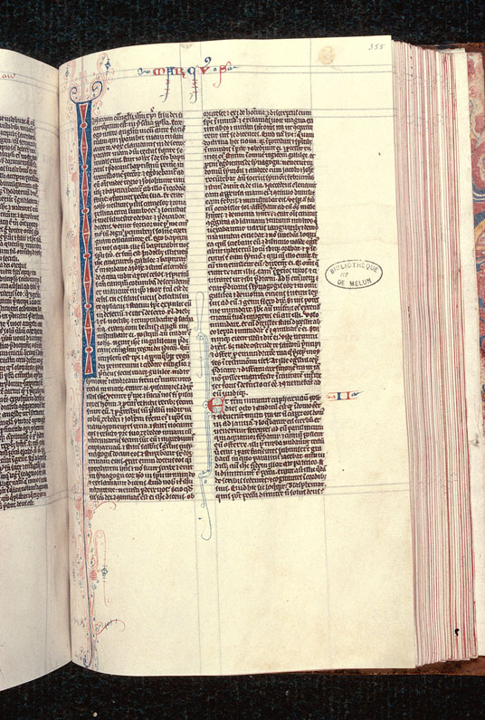 Bible - Initiale filigranée