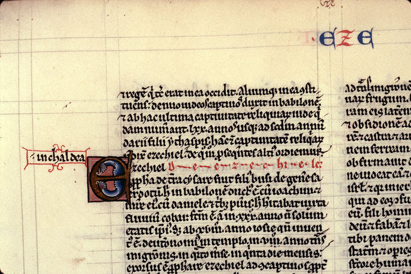 Historia scholastica - Initiale champie