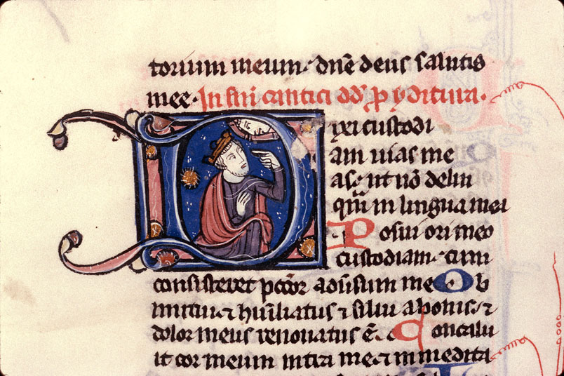 Bible - David désignant sa bouche