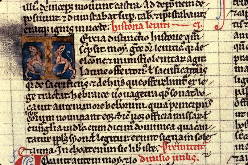 Historia scholastica - Lions affrontés
