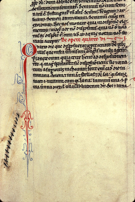 Historia scholastica - Initiale filigranée