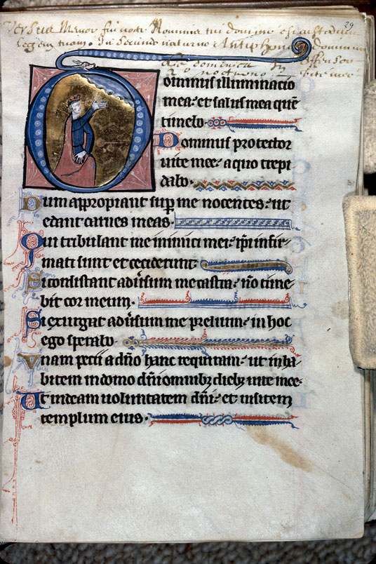Psautier à l'usage de l'abbaye Notre-Dame de Fontevrault - David en prière_1
