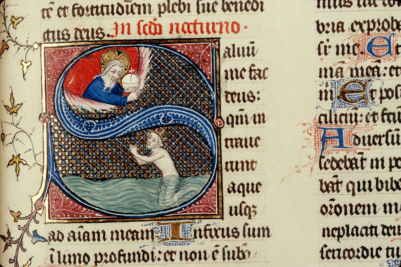 Psautier à l'usage de Mende - David dans les eaux du désespoir