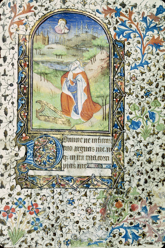 Heures à l'usage de Besançon - David priant Dieu_0