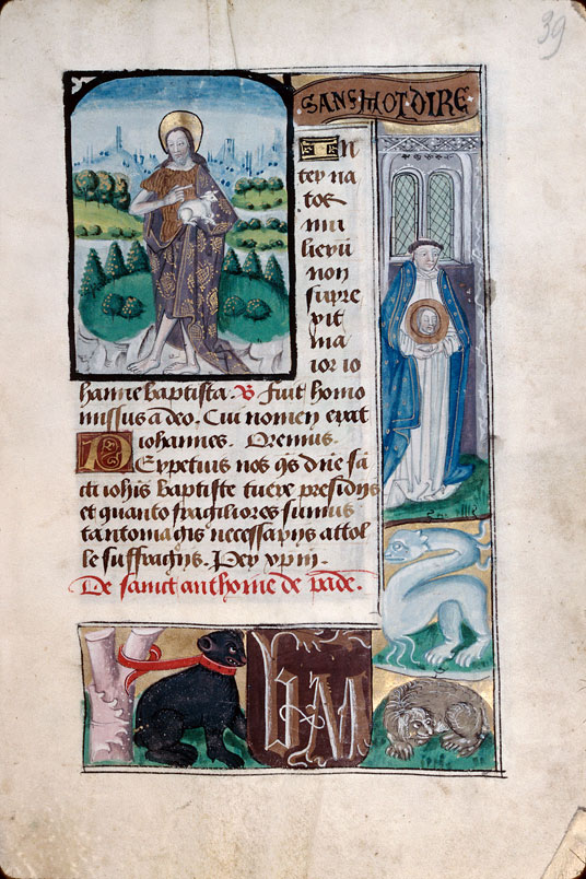 Heures à l'usage d'Amiens - Saint Jean-Baptiste au désert_1