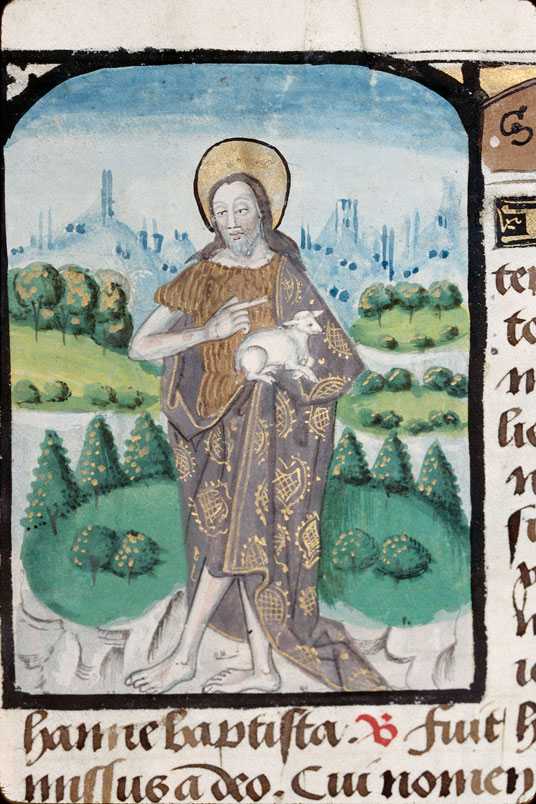 Heures à l'usage d'Amiens - Saint Jean-Baptiste au désert
