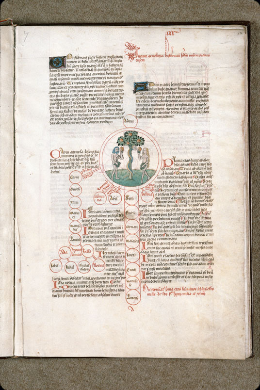 Compendium historiae in genealogia Christi - Chute d'Adam et Eve_1