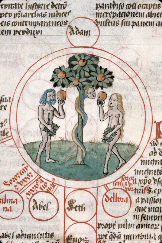 Compendium historiae in genealogia Christi - Chute d'Adam et Eve