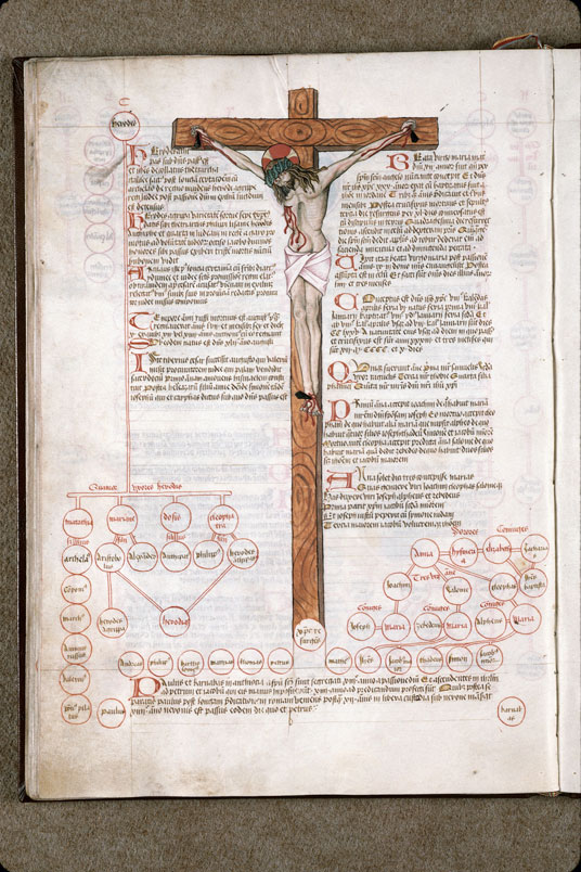 Compendium historiae in genealogia Christi - Christ en croix_1