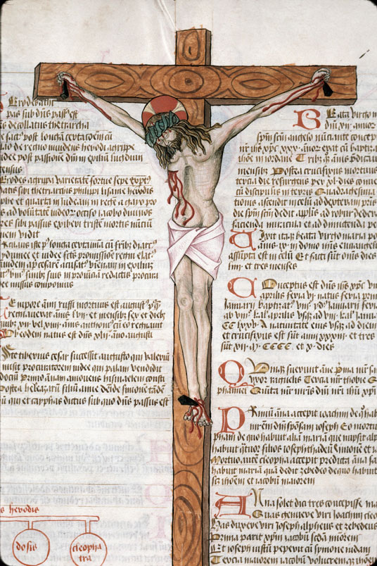 Compendium historiae in genealogia Christi - Christ en croix