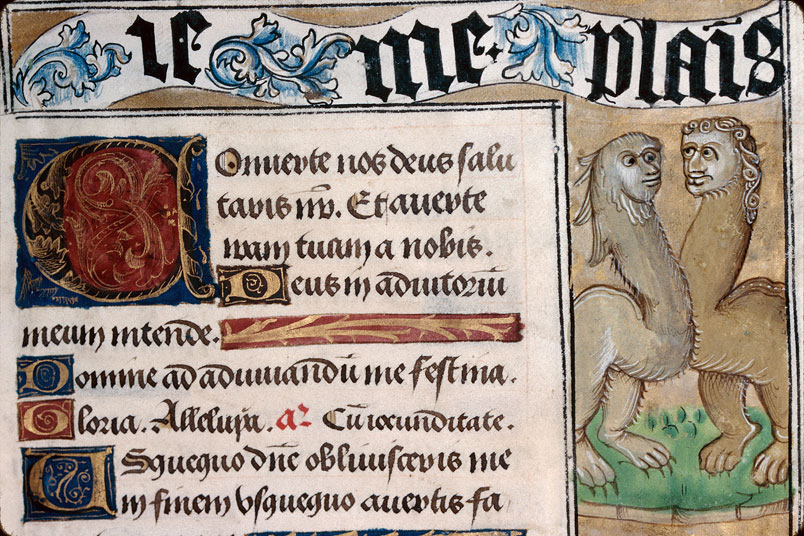 Heures à l'usage d'Amiens - Hommes s'affrontant;Hommes se baignant (à préciser);Hybrides anthropomorphes_1