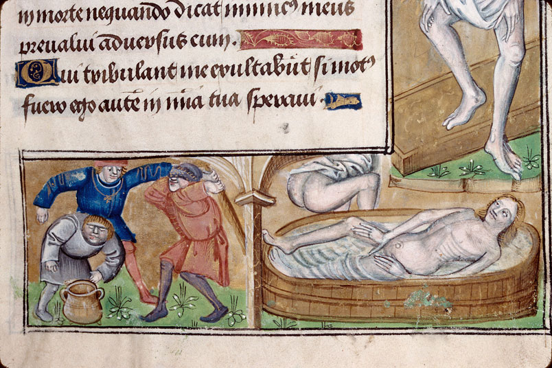 Heures à l'usage d'Amiens - Hommes s'affrontant;Hommes se baignant (à préciser);Hybrides anthropomorphes_3