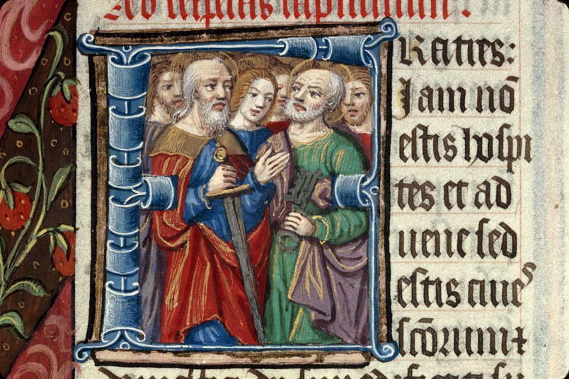 Bréviaire romain - Page décorée