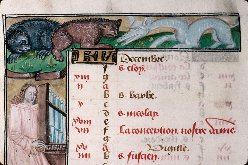 Heures à l'usage d'Amiens - Hybrides anthropomorphe et zoomorphes