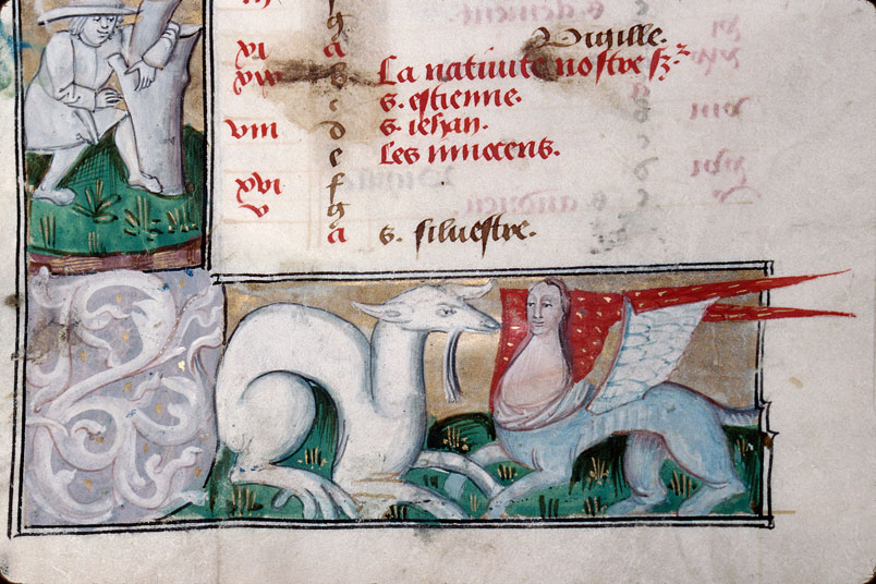 Heures à l'usage d'Amiens - Hybrides anthropomorphe et zoomorphes_1