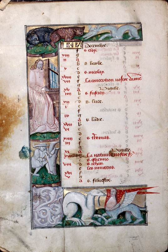 Heures à l'usage d'Amiens - Greffe d'un arbre (à préciser)