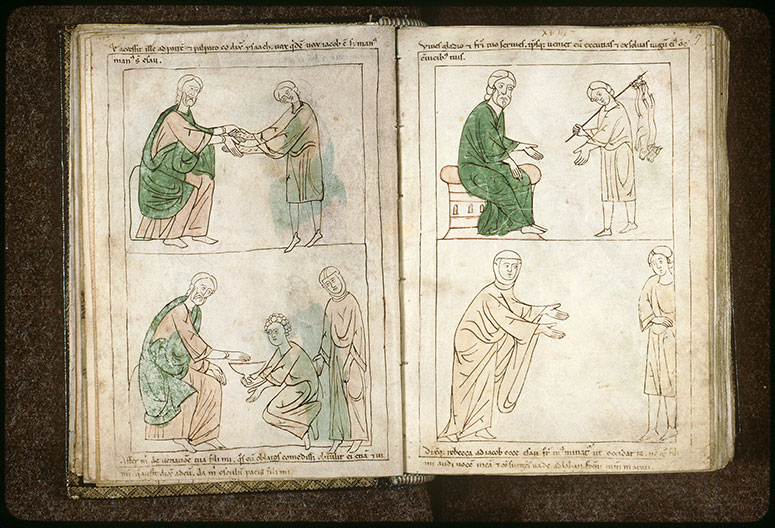 Bible en images - Isaac s'adressant à Esaü après l'usurpation de Jacob_1