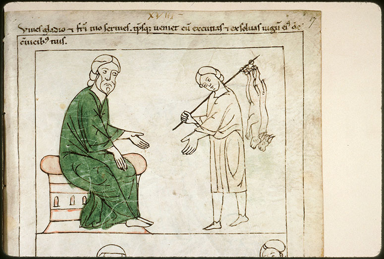 Bible en images - Isaac s'adressant à Esaü après l'usurpation de Jacob