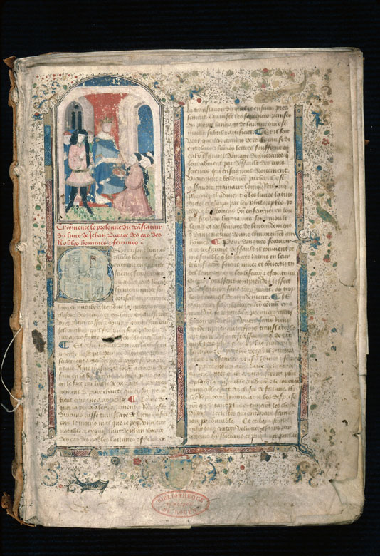 Cas des nobles hommes et femmes (Des) - Personnages de Boccace s'adressant à l'auteur