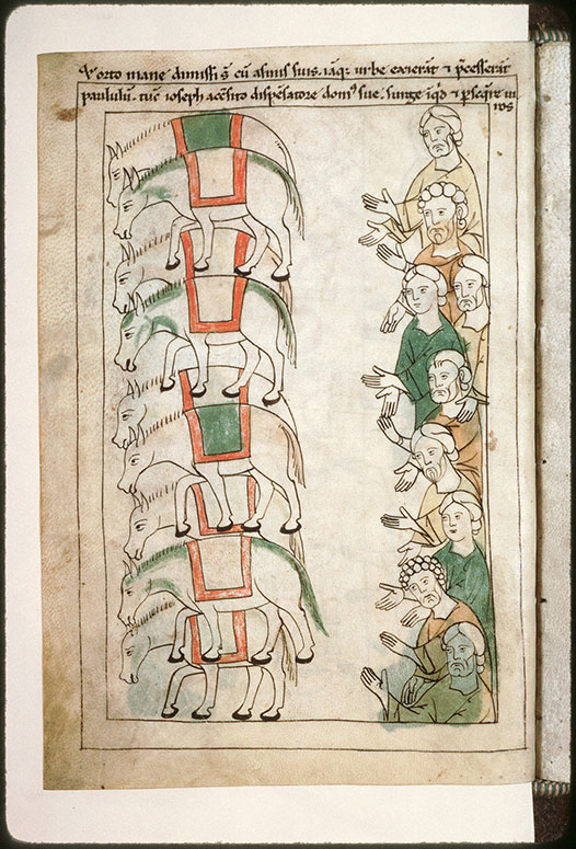 Bible en images - Second retour des frères de Joseph d'Egypte en Canaan