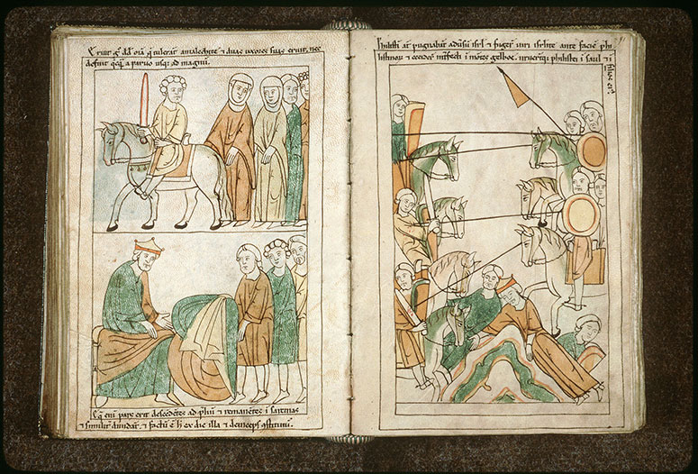 Bible en images - Bataille du mont Gelboé_1