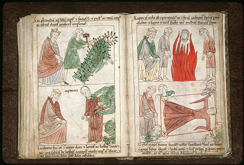 Bible en images - Maximien et sainte Fauste couverte de clous_1