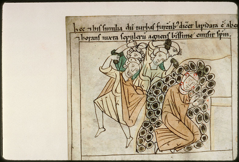 Bible en images - Lapidation de sainte Emérentienne