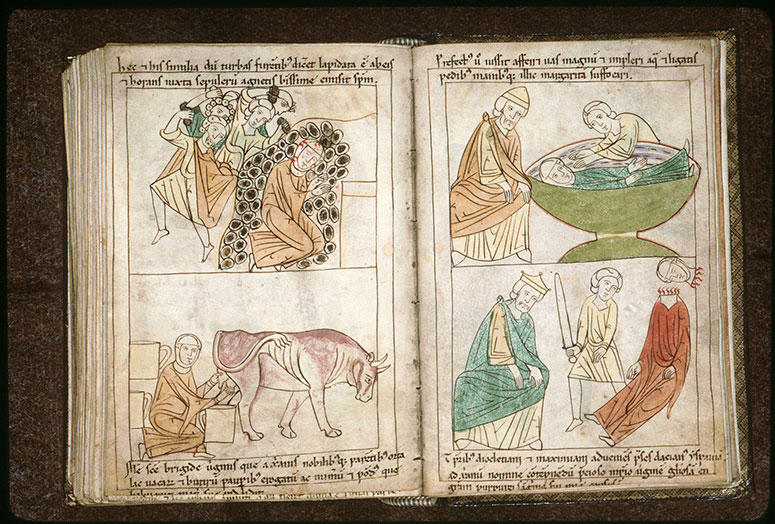 Bible en images - Lapidation de sainte Emérentienne_1