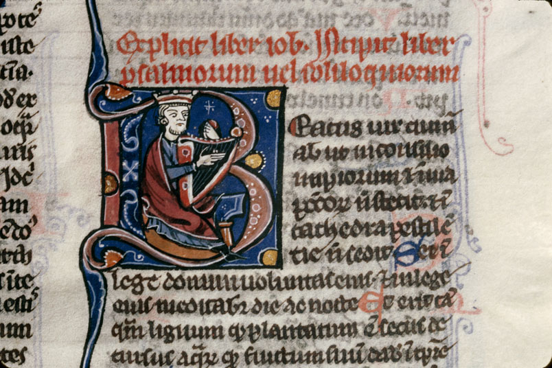 Bible - David accordant sa harpe_0