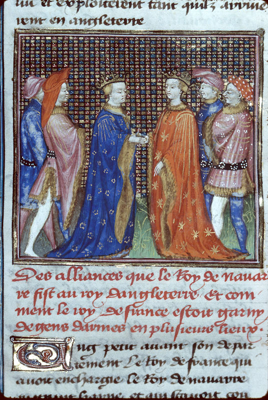 Chroniques - Alliance entre Charles le Mauvais et Richard II d'Angleterre