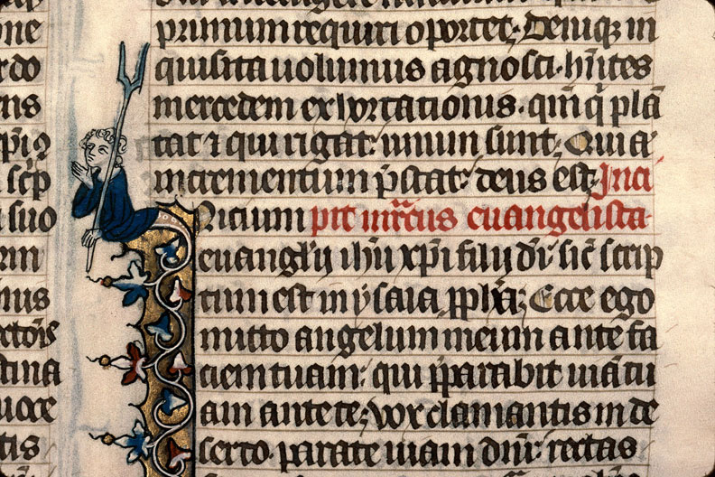 Bible - Homme tenant une fourche