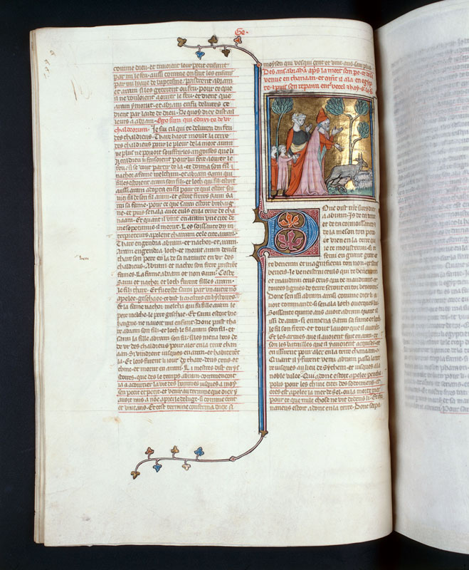Bible historiale - Abraham voyageant_1
