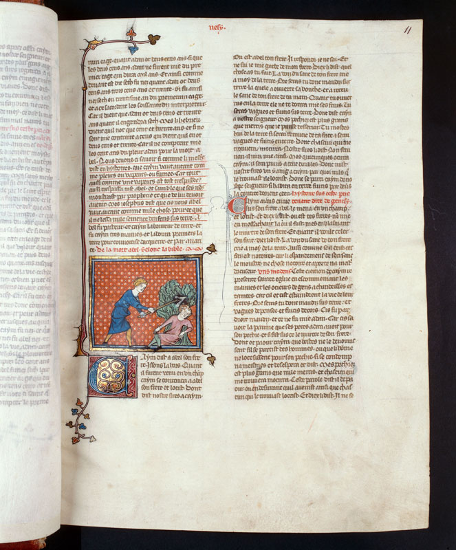 Bible historiale - Meurtre de Caïn_1