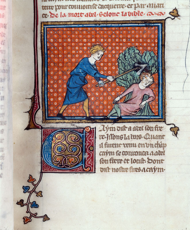 Bible historiale - Meurtre de Caïn