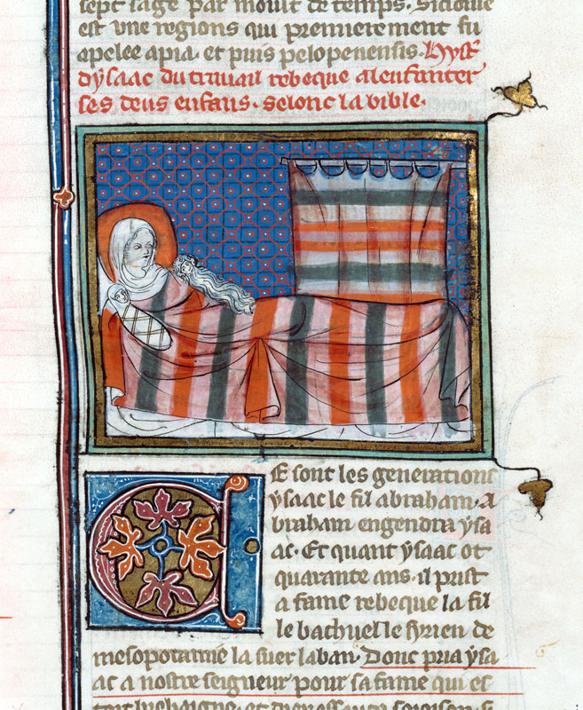 Bible historiale - Naissance d'Esaü et de Jacob