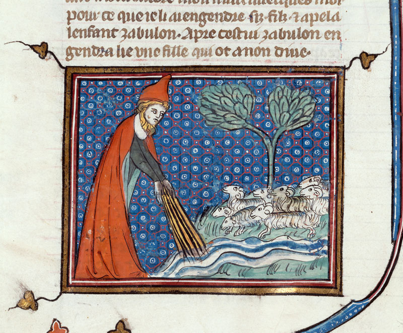 Bible historiale - Jacob et les troupeaux de Laban