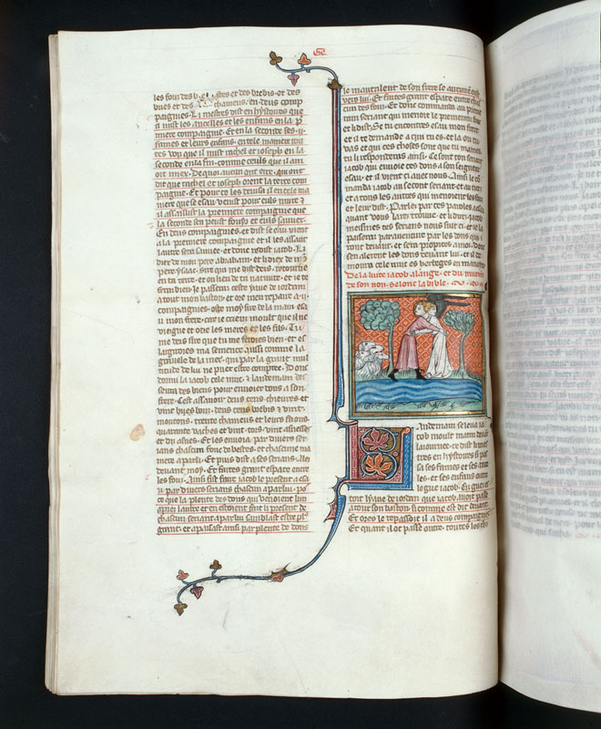 Bible historiale - Combat de Jacob avec l'ange_1
