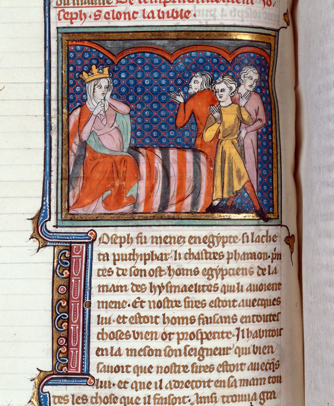 Bible historiale - Joseph et la femme de Putiphar