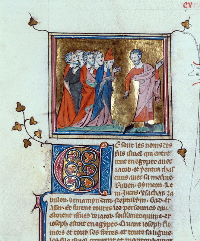 Bible historiale - Jacob et les siens entrant en Egypte