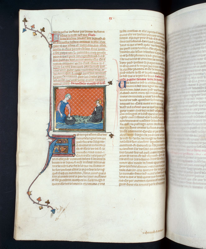 Bible historiale - Moïse sauvé des eaux_1