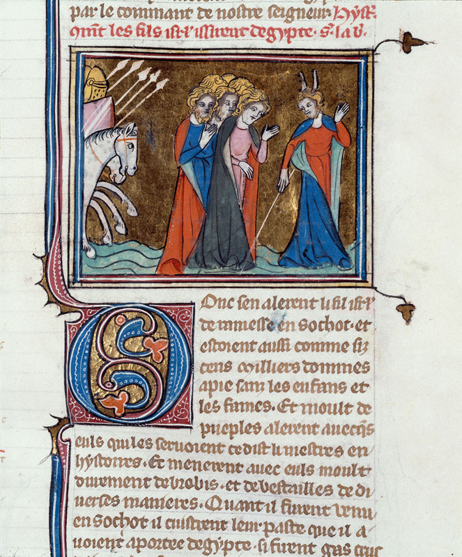 Bible historiale - Passage de la mer Rouge