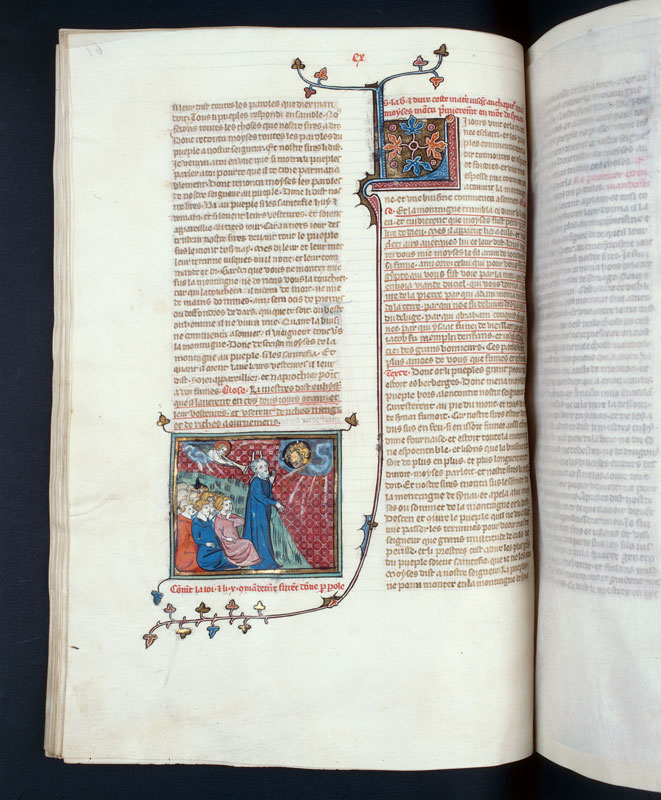 Bible historiale - Dieu parlant à Moïse_1