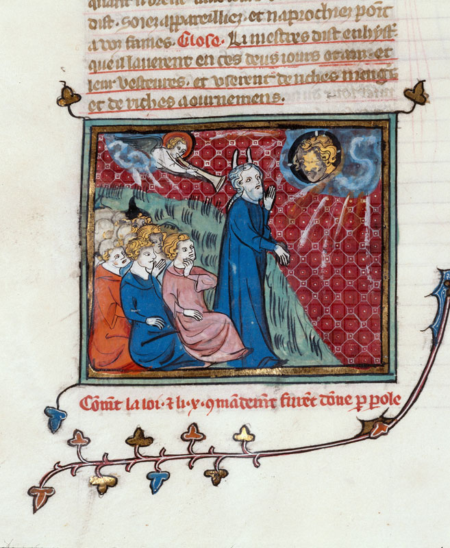 Bible historiale - Dieu parlant à Moïse