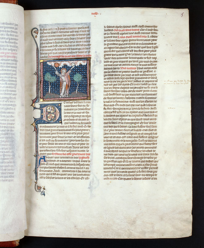 Bible historiale - Création du soleil et de la lune_1