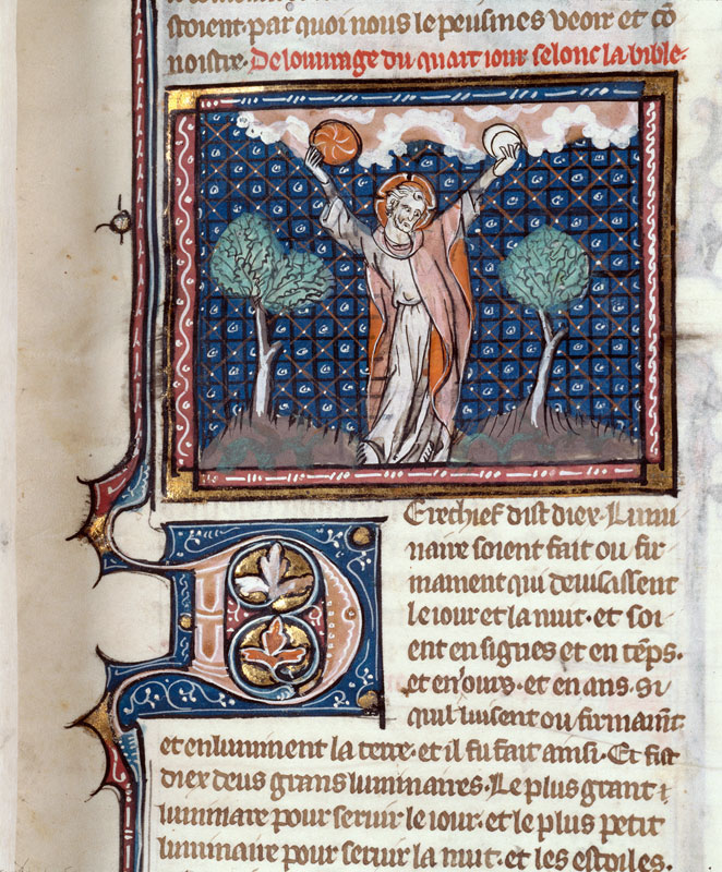 Bible historiale - Création du soleil et de la lune